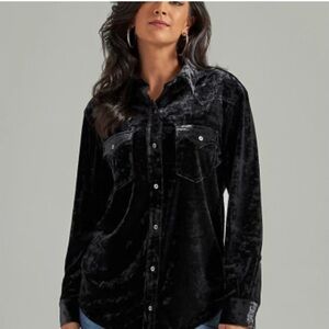 Idyllwind Black Velvet Western Pearl Snap Shirt